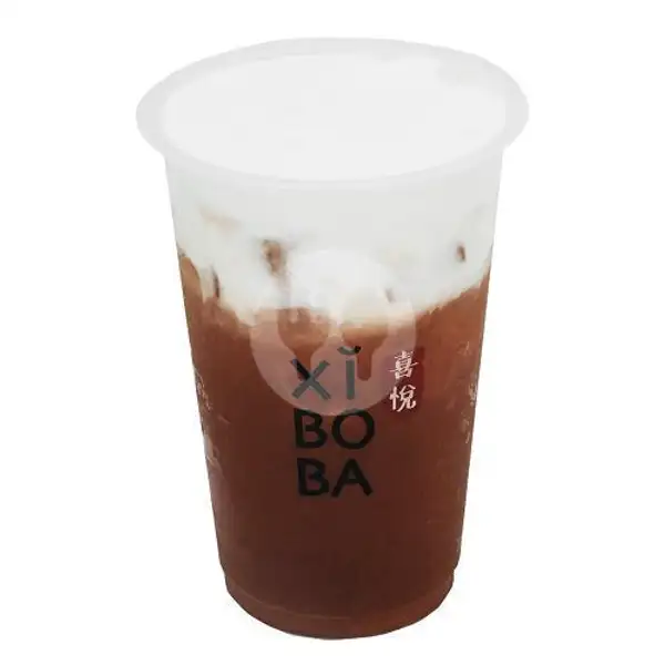 Black Tea Macchiato | Xi Bo Ba, Depok Sawangan