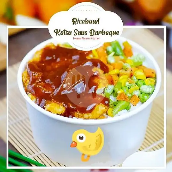 Rice Bowl Chiken Katsu Barbeque | Nyam Nyam Kitchen