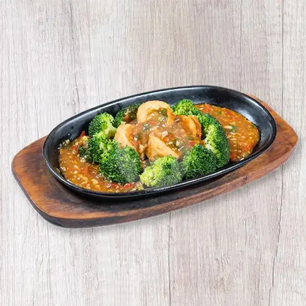 Brokoli Tofu Saus XO | Kangen Cafe, Nagoya Hill