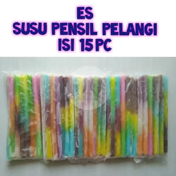 Es Susu Pensil Pelangi Isi 15pc | Frozen Surabaya 5758, Sememi