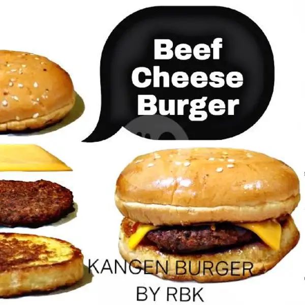 Beef Cheese Burger | Roti Bakar Kangen, Cipondoh