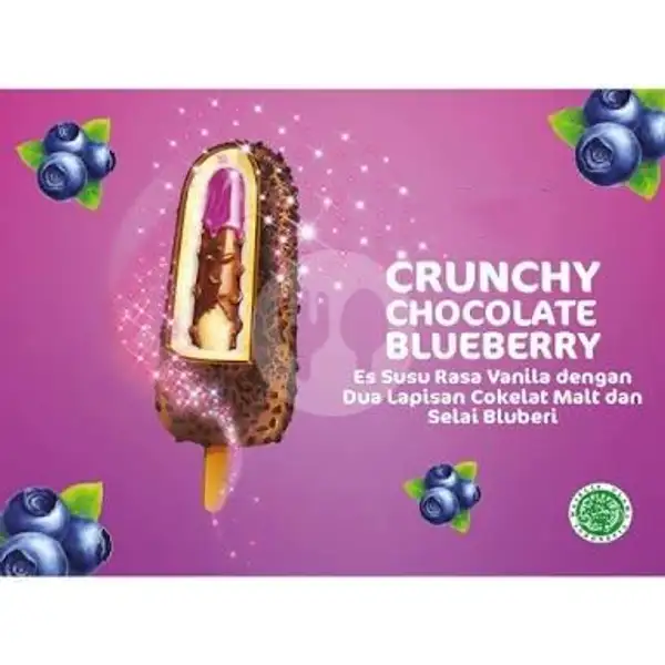 Crunchy Chocolate Blueberry | Toko 25 (Es Krim Joyday), Kaliwates