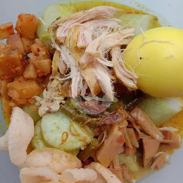 Lontong Sayur ( Paket 1 ) Telur Sambal Goreng Kentang Suwir Ayam Krupuk | Mbk Winda Lontong Opor/lontong Sayur Dan Nasi Kuning, Kemasan