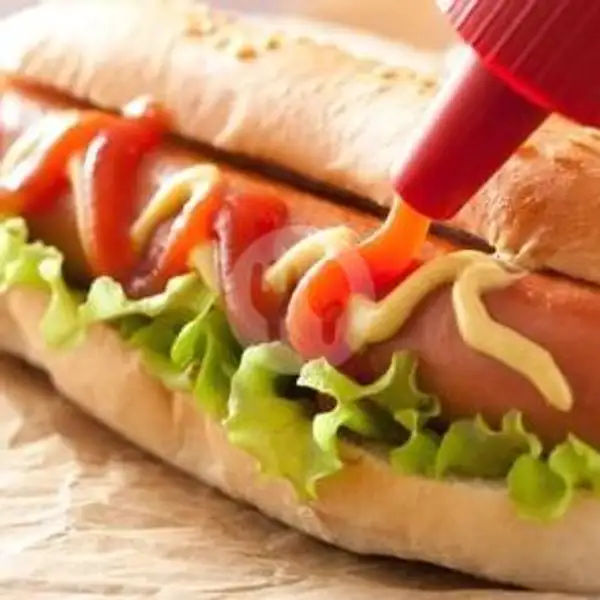 Roti Sosis/ Hot Dog Biasa Double Sosis | Burger Yola 