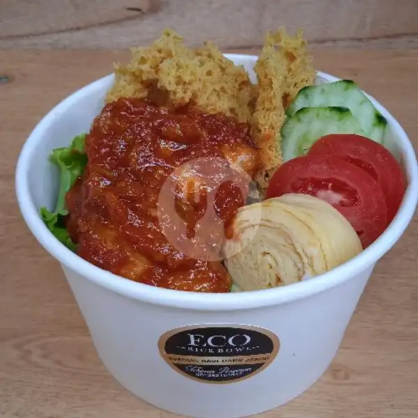 ( 800ml ) Rice Bowl, Ayam Balado | Eco Rice Bowl, Tukad Melangit