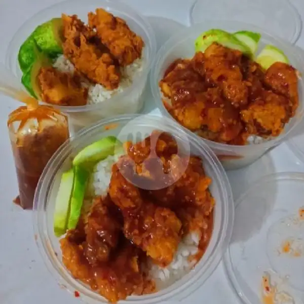 Xi-baby Rice Fire Chicken Box Besar | Xi-baby (Boba Mantul)