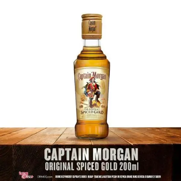 Captain Morgan 200ml | Buka Botol Green Lake