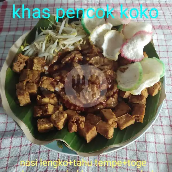 Nasi Lengko + Tahu + Tempe + Toge Rebus + Sambal Kacang + Sambal Terasi | Nasi Ulam Atau Lengko Koko, Sawah Besar