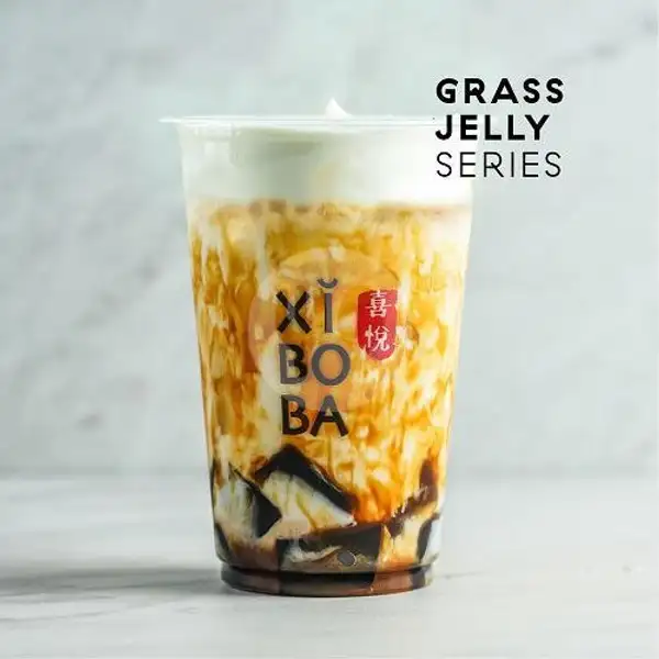 Brown Sugar Grass Jelly Fresh Milk | XIBOBA, Cilacap