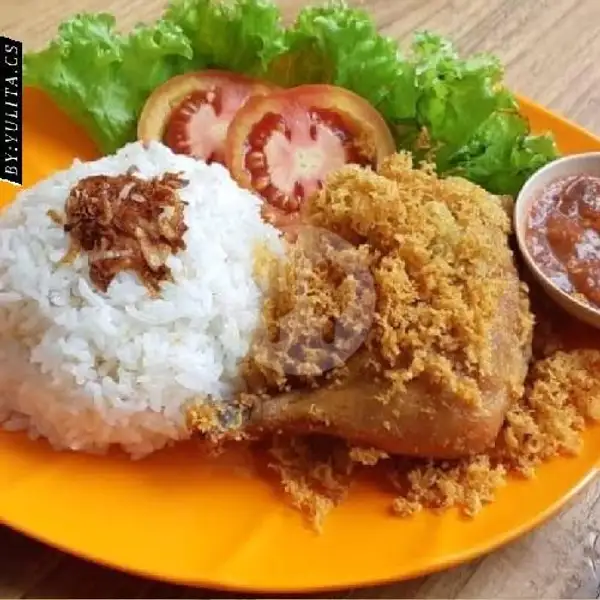 Paket Nasi Ayam Goreng Kremes | Ayam Goreng Special & Asinan Gang Menur, Bintara 6