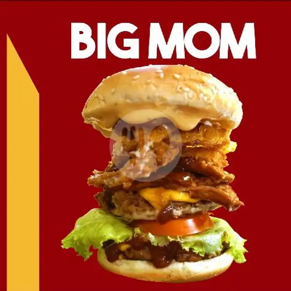Double Beef Burger Big Mom | Captain Burger, Genteng Biru