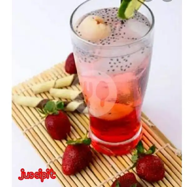 Strawberry Squash Jumbo | Jus Sipit, Wonokromo