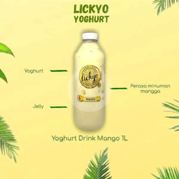 Yoghurt Drink Mango 1L | LickYo Creamy Yoghurt, Reog