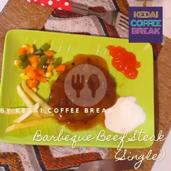 Barbeque Beef Steak (Single) | Kedai Coffee Break, Curug