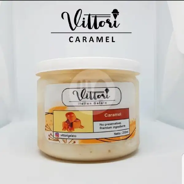 Ice Cream Es Krim Gelato Vittori - Caramel | Vittori Gelato
