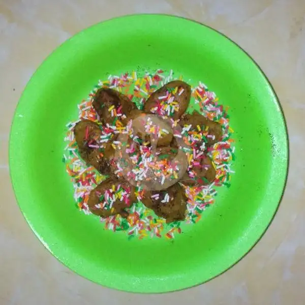 Pisang Goreng Krispy Meses Rainbow | Gado Gado 28, Cengkareng