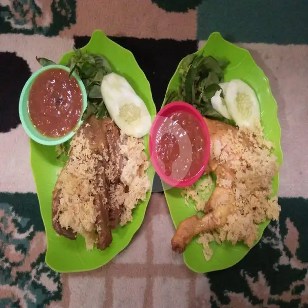 Ayam Goreng + Nasi + Sambal Lalap | Penyet Wijaya, Sumurboto