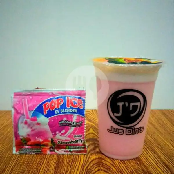 Pop Ice Strawberry | JUS DIN'S, Dewisartika