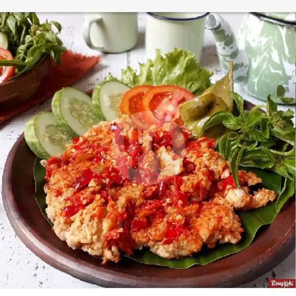 Ayam Geprek Porsi Besar + Nasi | Sate Madura, Prof M Yamin