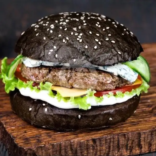 Beef Grill Burger Hitam | Waroeng Ben