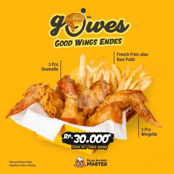 Gowes | Fried Chicken Master, Everplate Pintu Air