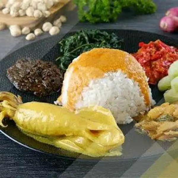 Nasi Cumi Gulai Jumbo | Rm. Kartika Bundo Masakan Padang, Karet Pasar Baru Timur 5