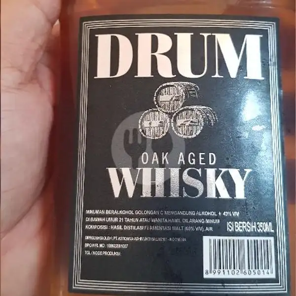 Whisky Drum 350 Ml | R Eatery STasiUn, Terusan Bandengan