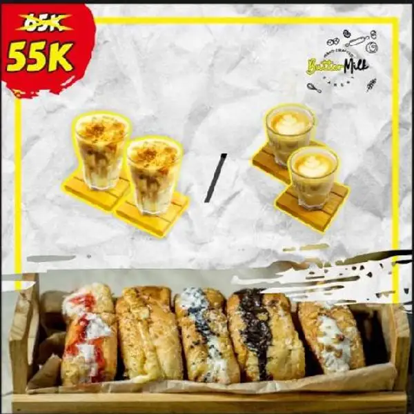Ronko Ori Berdua | Butter Milk by Gedong Roti - Roti Bakar, Bakery, Coffee & Eatery