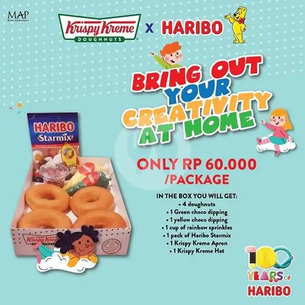 Krispy Kreme Doughnut Decor with Haribo | Krispy Kreme, Gambir