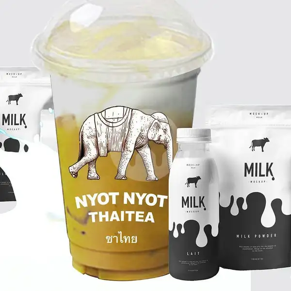 Nyot - Nyot Thai White Milk Tea | Nyot-Nyot Thai Tea 