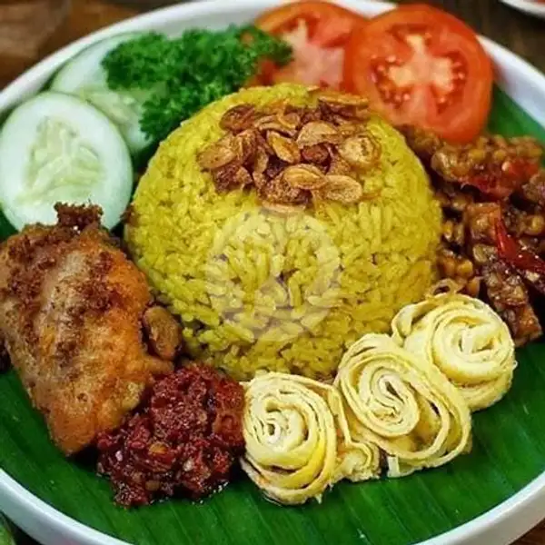 Paket Siap Saji - Nasi Kuning Ayam Goreng - Frestea -350 Ml | Ayam Bakar Special Pekalongan Mama Khayla, Pondok Aren