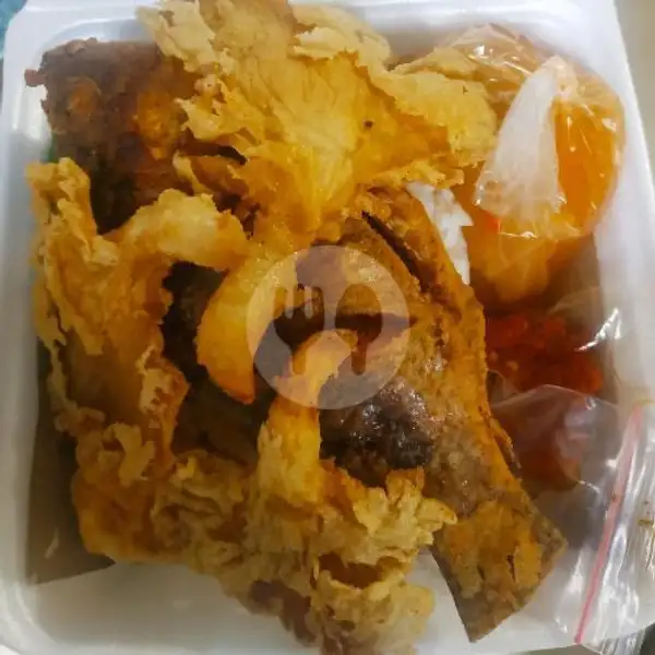 Nasi Ikan Nila Goreng + Jamur Crispy | Ayam Kremes Dan Lele Kremes Khansa, Sekip Jaya