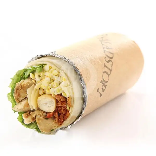 Hail Caesar wrap with Roasted Chicken | SaladStop!, Grand Indonesia (Salad Stop Healthy)