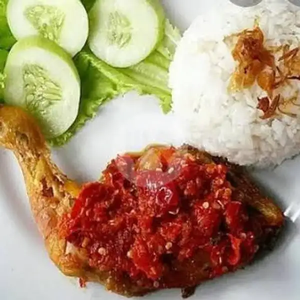 Ayam Penyet + Nutri Sari Dingin | Ayam Presto Novi, Kampung Dalam