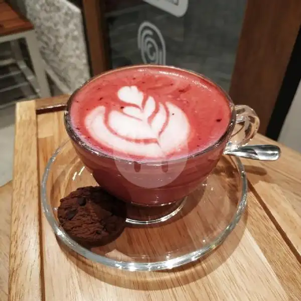 Hot Red Velvet Latte | Cincai Cafe, Baloi Kusuma