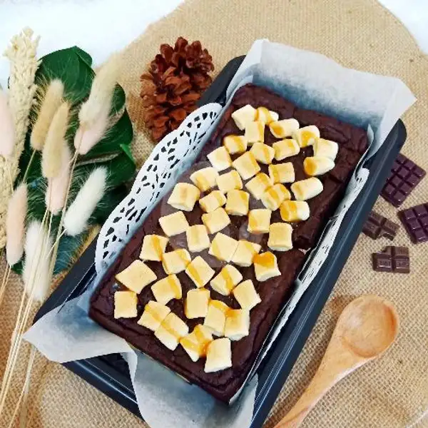 Brownies Panggang SMORES isi MARSHMALLOW | Blessed Brownies, Kenten