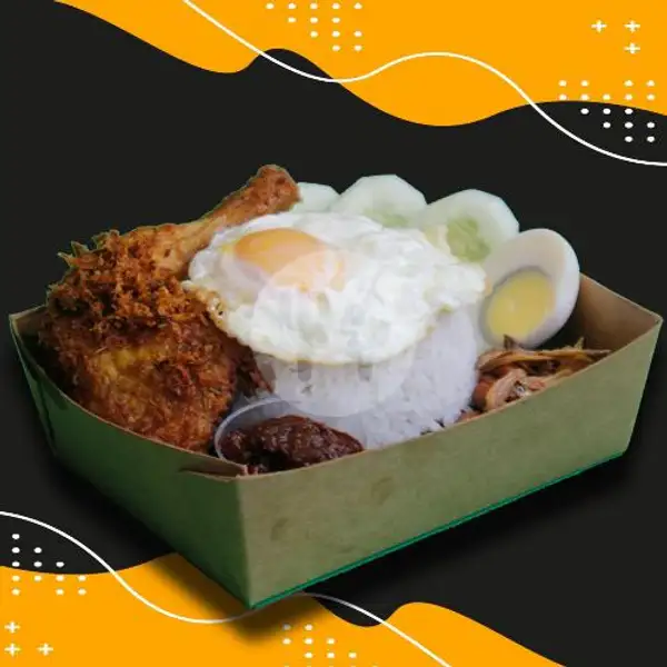 Nasi Lemak Fried Chicken Special | Nasi Lemak Upin-ipin, Nusa Kambangan