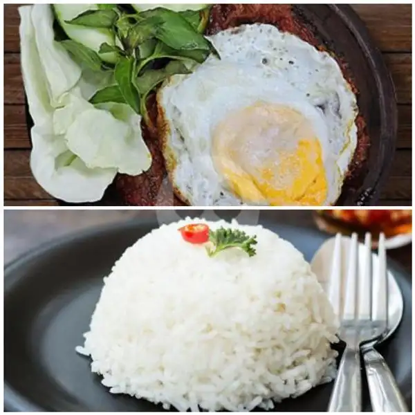 Nasi Lalapan Telur Ceplok | Warung Barokah Tradisional Food, Bendungan Sutami