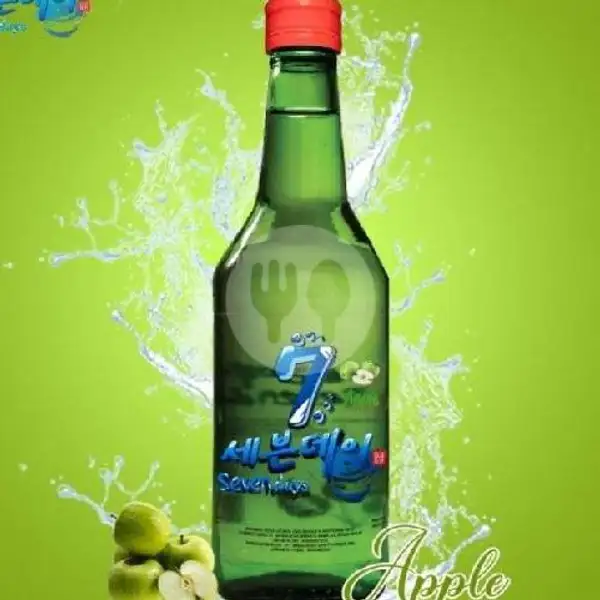 Soju Sevenday Apple + Free Kacang Kulit Garuda | Arnes Beer Snack Anggur & Soju