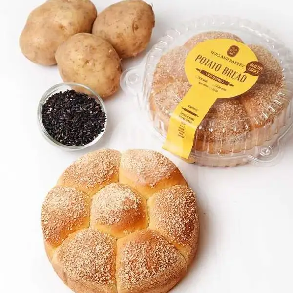 Roti Kentang Ketan Hitam | Holland Bakery, Landak