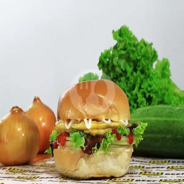 Burger Telur Double | Burger Ramly / Batam Burger, Sagulung