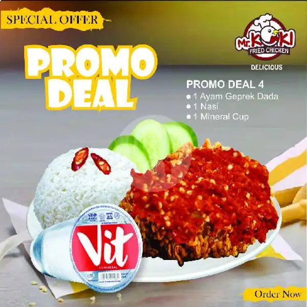 Promo Deal 4 | Mr Koki Fried Chicken, Bukit Kecil
