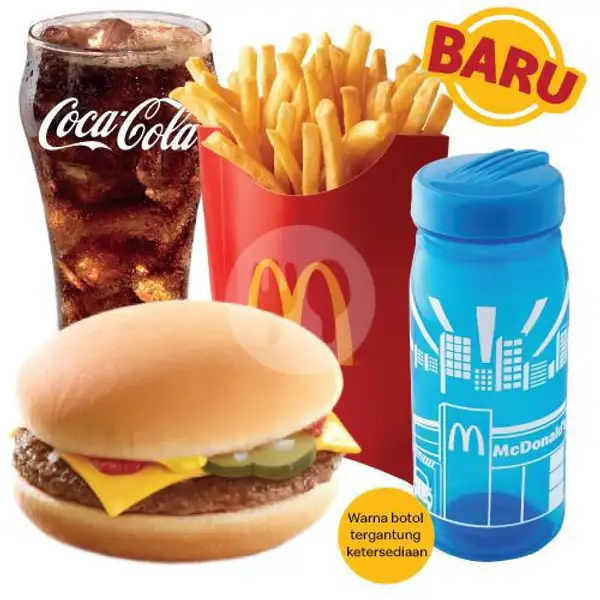 Paket Hemat Cheeseburger, Lrg + Colorful Bottle | McDonald's, Galuh Mas-Karawang