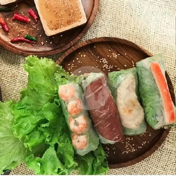 Vegetarian Fresh Spring Rolls Crabstic Isi ( 3 ) | Happy Food's, A. Asyhari