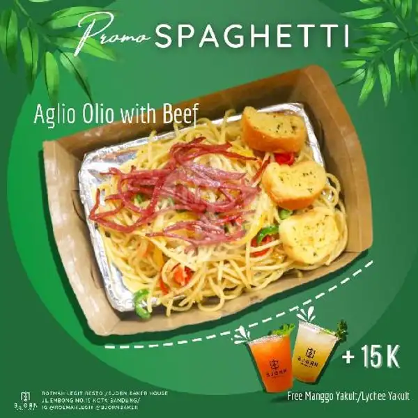 Spaghetti Aglio Olio With Beef | ROEMAH LEGIT EMBONG