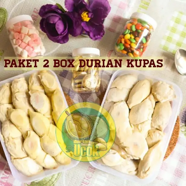 Paket 2 Box Durian Kupas | Durian Si Ucok