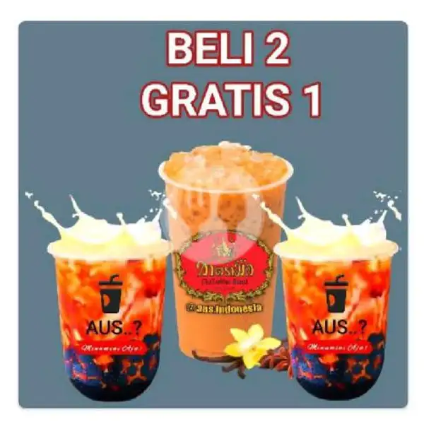 BELI 2 GRATIS 1 ( 2 Brown Sugar Boba FreshMilk  1 Thaitea Cup Medium ) | Aus, Pengasinan