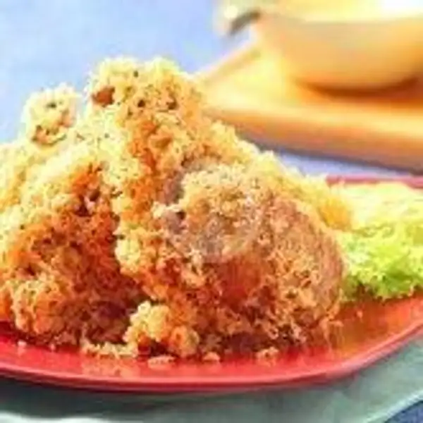 ayam goreng kremes sambal lalap tanpa nasi | Ayam Suntak, Bandungan
