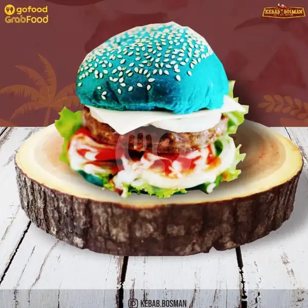 Blue Burger Jumbo | Kebab Bosman, Manisrenggo