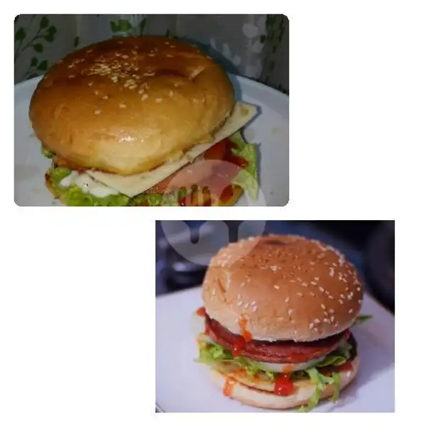 Beef Burger Jumbo Benardi | Sego Sambel Bluru Dan Es Air Mata Kucing & Teh Nusa, Perum. Bluru Permai